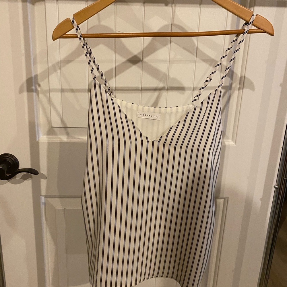 Striped cami blouse